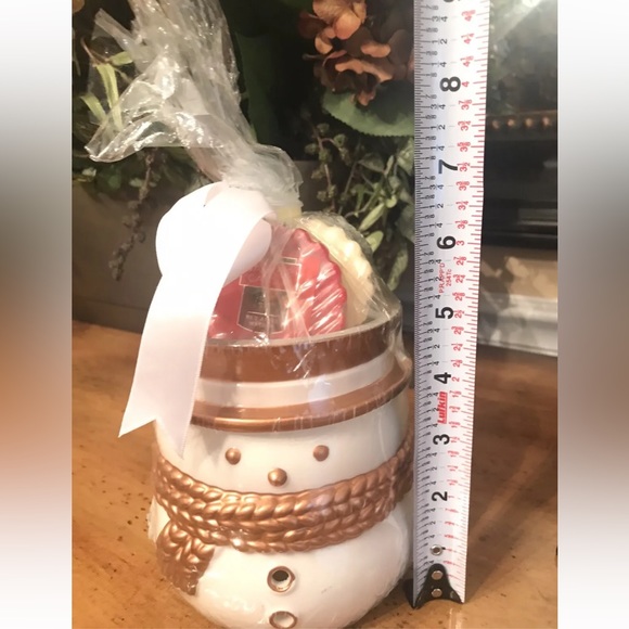 New YANKEE CANDLE Tart Burner Warmer Snowman Christmas Holiday Gift - Picture 7 of 11